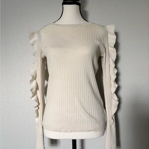 Express Ivory Knit Top